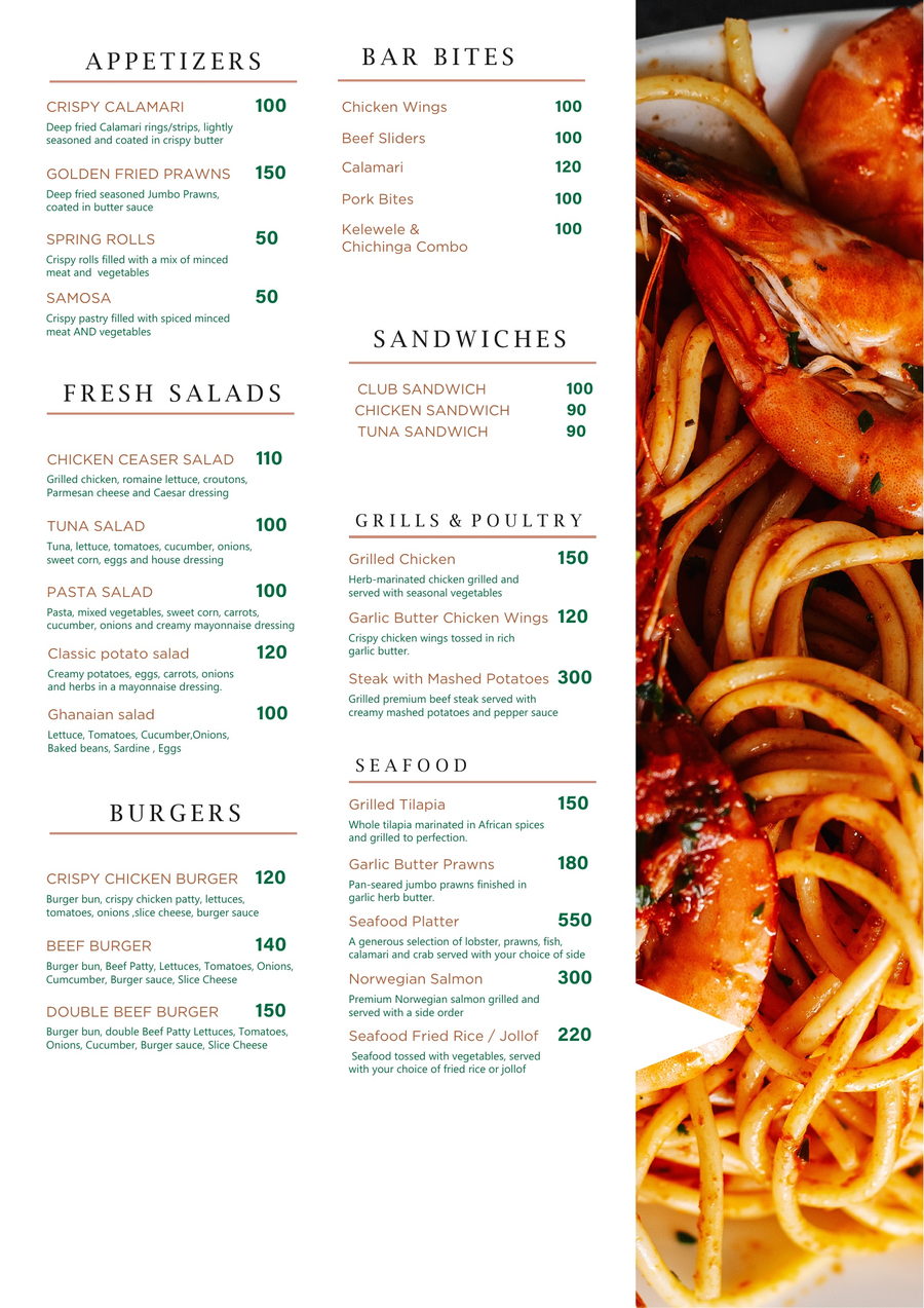 Enclave Bistro appetizers, salads, burgers, grills, seafood and sandwiches